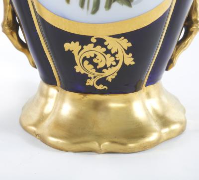 19th Century Large Old Paris Porcelain Vases a Pair