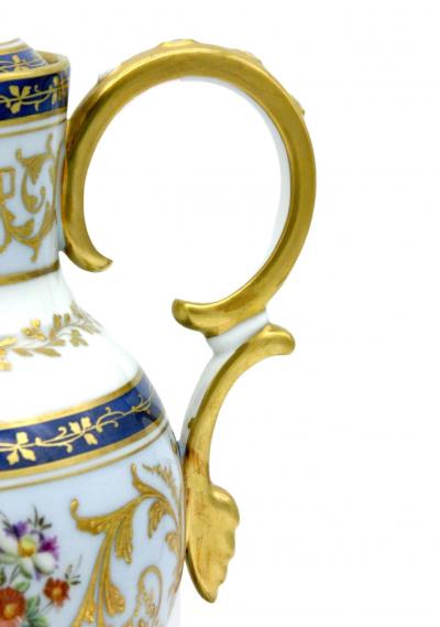 19th Century Limoges Gilt Porcelain Pitcher Set