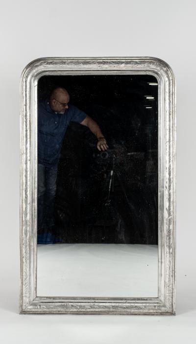 19th Century Louis Philippe Silver Mirror