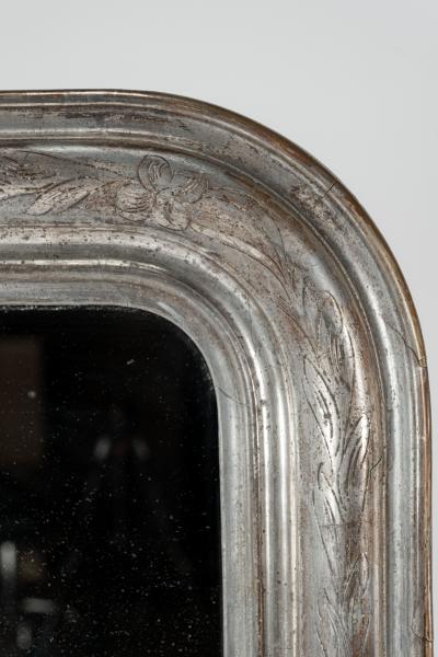 19th Century Louis Philippe Silver Mirror