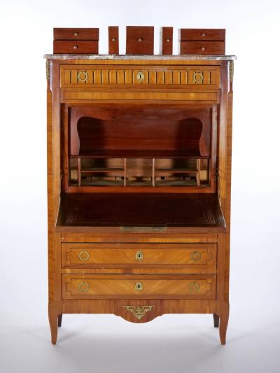19th Century Louis Philippe Style Fall Front Secretary Chest
