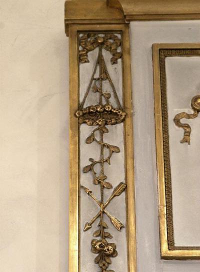 19th Century Louis XVI Trumeau Mirror