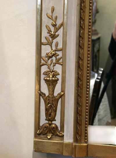 19th Century Louis XVI Trumeau Mirror