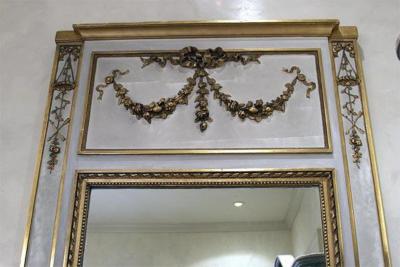 19th Century Louis XVI Trumeau Mirror