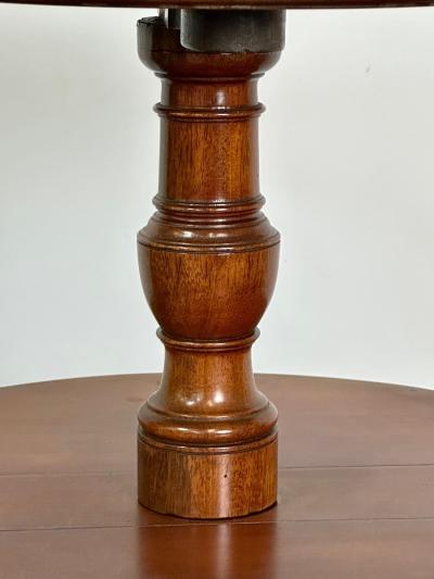 19th Century Mahogany Inlaid Three Tier Dumbwaiter Dessert Stand