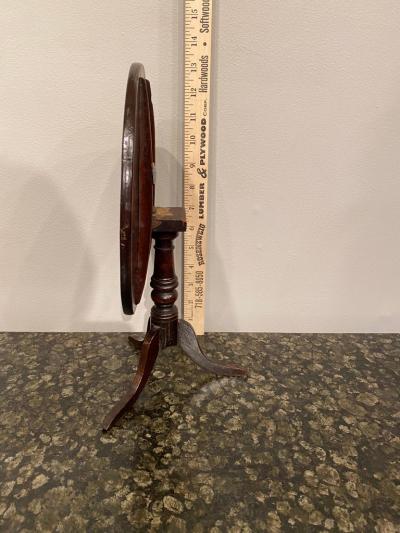 19th Century Mahogany Tilt Top Tripod Table Mini Salesman or Example Sample