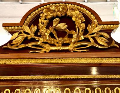 19th Century Mahogany Vitrine Armiore Cabinet by Guillaume Grohe