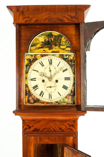 19th Century Mahogany Wood Long Case Clock