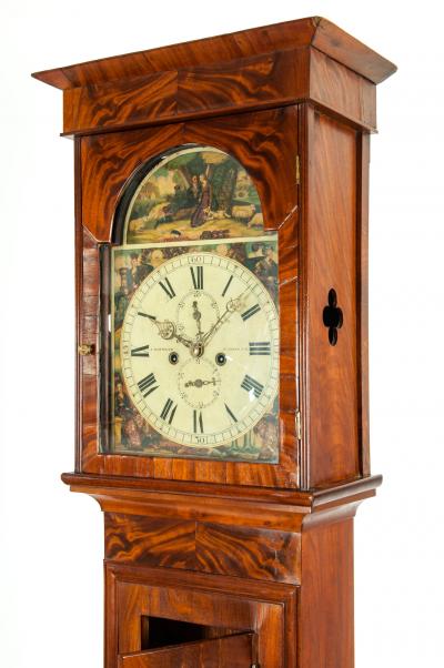 19th Century Mahogany Wood Long Case Clock