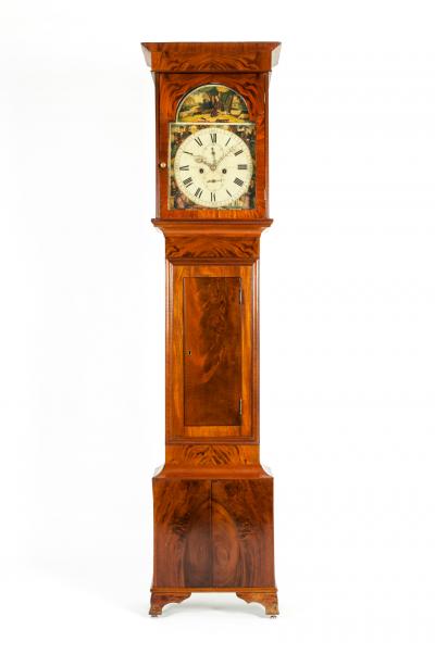 19th Century Mahogany Wood Long Case Clock