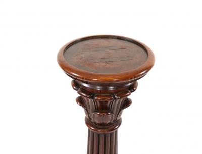 19th Century Mahogany Wood Pedestal Table