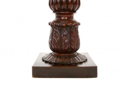 19th Century Mahogany Wood Pedestal Table