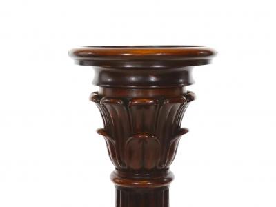 19th Century Mahogany Wood Pedestal Table