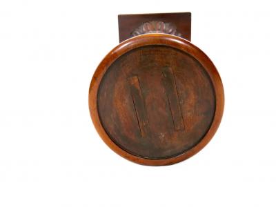 19th Century Mahogany Wood Pedestal Table