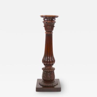 19th Century Mahogany Wood Pedestal Table