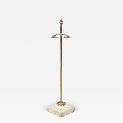 19th Century Marble and Brass Umbrella Stand