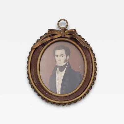 19th Century Miniature Portrait England circa 1825