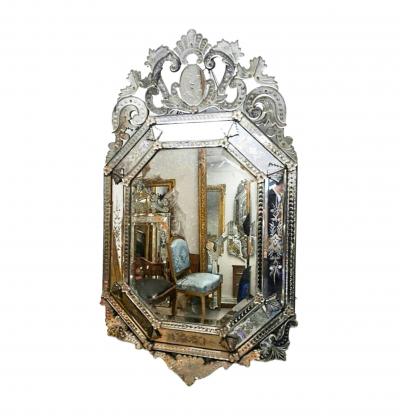 19th Century Napolean III Venise Style Mirror