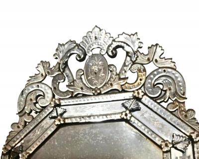 19th Century Napolean III Venise Style Mirror