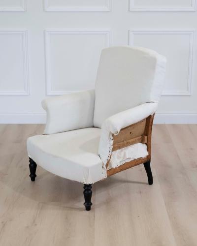 19th Century Napoleon III French Chair Ready to Upholster