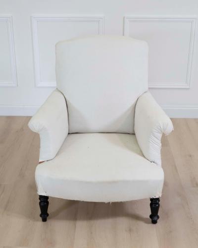 19th Century Napoleon III French Chair Ready to Upholster