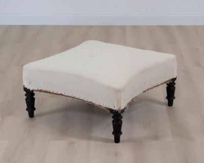 19th Century Napoleon III French Stool Ready to Upholster