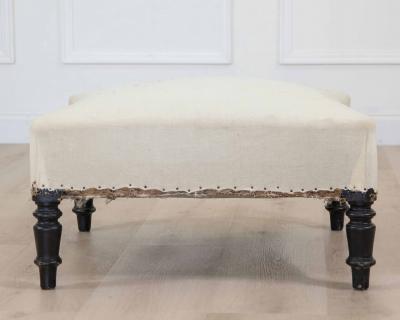 19th Century Napoleon III French Stool Ready to Upholster