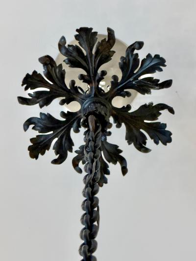 19th Century Napoleon III Iron and Tole Metal Lantern