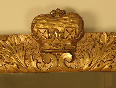 19th Century Northern European Mirror With Crowns
