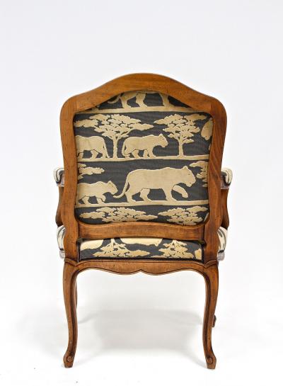 19th Century Nutwood Armchair With Cushion Handcarved AT ca 1880
