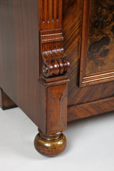 19th Century Nutwood Half Cabinet Nutwood Burl Austria circa 1880