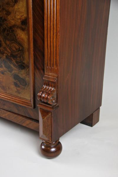 19th Century Nutwood Half Cabinet Nutwood Burl Austria circa 1880