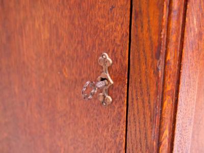 19th Century Oak Wood Frame Brass Face Tall Case Clock