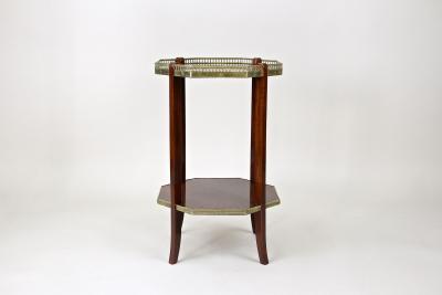 19th Century Octagonal Mahogany Side Table Napoleon III France circa 1870