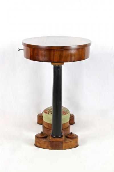 19th Century Oval Biedermeier Side Table Nutwood Hungary circa 1835