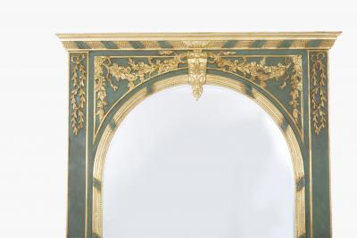 19th Century Painted Gilded Italian Pier Mirror
