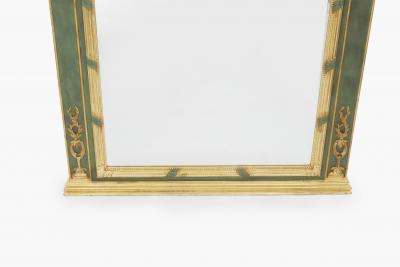 19th Century Painted Gilded Italian Pier Mirror