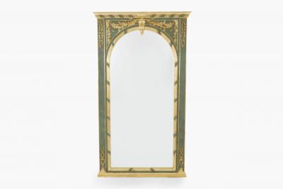 19th Century Painted Gilded Italian Pier Mirror