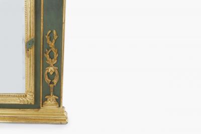19th Century Painted Gilded Italian Pier Mirror