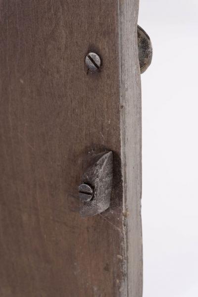 19th Century Painted Primitive Corner Cupboard