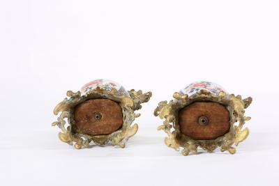 19th Century Pair Gilt Bronze Mounted Imari Porcelain Vases