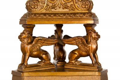 19th Century Pair of Italian Grand Tour Antique Bronze Candlesticks