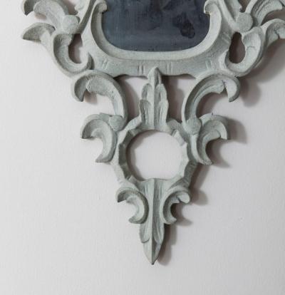 19th Century Pair of Venetian Mirrors Appliqu s with Original Mirror Plate