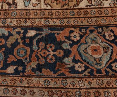 19th Century Persian Sultanabad Hand Knotted Wool Rug
