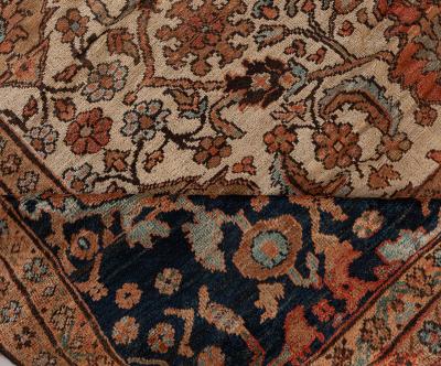 19th Century Persian Sultanabad Hand Knotted Wool Rug