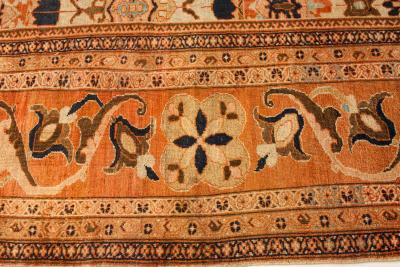 19th Century Persian Sultanabad Handwoven Wool Carpet