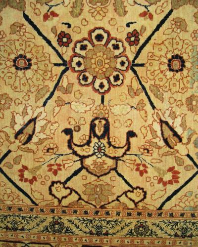 19th Century Persian Tabriz Haji Jalli Carpet
