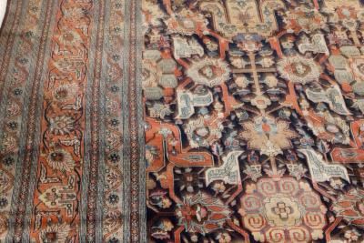 19th Century Persian Tabriz Handwoven Wool Rug