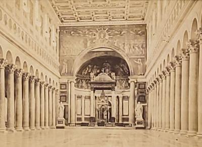 19th Century Photograph of Basilica of Saint Paul Outside the Wall