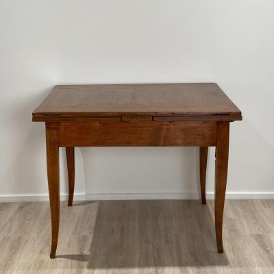 19th Century Pine Draw Leaf Farm Table Italy